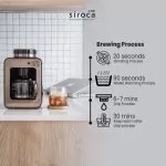 SIROCA COFFEE MAKER WHITE + MILK FOAMER - Image 4